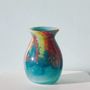 Vases - Glass Vase TULIP| Mouthblown | Recycled Glass | Blue Red Yellow - SOLOKO