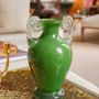 Vases - Blown Glass Amphora Vase, Green - ANTHOLOGIST