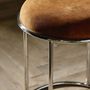 Stools - KOMATI stool - ivory + brown - NORDAL