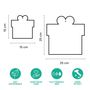 Autres décorations de Noël - Décorations de vitrine de Noël en carton – Paquets Cadeaux (lot de 4) - RIPPOTAI
