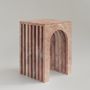 Coffee tables - "BALANCE" PINK MARBLE SIDE TABLE - KIWANO CONCEPT