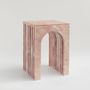 Coffee tables - "BALANCE" PINK MARBLE SIDE TABLE - KIWANO CONCEPT