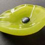 Garden accessories - Small yellow glass flower on a stainless steel stem - CARNEOL GLASS