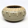 Objets de décoration - Large bol en Céramique et Rotin - SATCHA