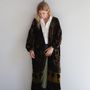 Apparel - Silk velvet printed kimono - SANJANAANDME