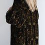 Apparel - Silk velvet printed kimono - SANJANAANDME