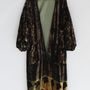 Apparel - Silk velvet printed kimono - SANJANAANDME