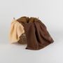 Throw blankets - Blanket AMELIA, 120x175cm, Brown - DILIOS