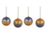 Other Christmas decorations - X-mas balls with overlapping colours set of 4 - KINTA