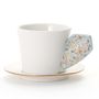 Tea and coffee accessories - [JIWOON]Coffee & tea set Series, white porcelain, colored  porcelain - JIWOON