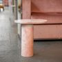 Coffee tables - "BOLD" PINK MARBLE SIDE TABLE - KIWANO CONCEPT