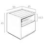 Night tables - Walnut nightstand - ANGEL CERDÁ