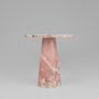 Consoles - PINK MARBLE CONE SIDE TABLE - KIWANO CONCEPT