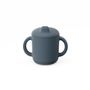 Children's mealtime - Silicone Sippy Cup with handles - Storm - EKOBO