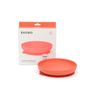 Children's mealtime - Silicone Suction Plate - Coral - EKOBO