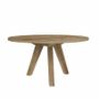 Autres tables - Table ronde d'extérieur Liesje en teck naturel - SEMPRE IN & OUTDOOR LIVING BV