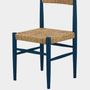 Chairs - Handmade Francisco Blue Wood And Natural Cord Dining Chair - HOUSE OF CAPRICORN