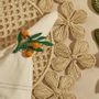 Linge de table textile - Anneau de serviette Orange Branch - CORO CORA