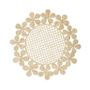 Linge de table textile - Napperon « Fleurs autour d'un napperon naturel - CORO CORA