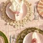 Linge de table textile - Napperon « Fleurs autour d'un napperon naturel - CORO CORA