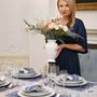 Table cloths - Tablecloth Blossom Blue - 130 cm x 200 cm - ROSEBERRY HOME
