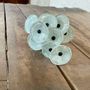 Garden accessories - Small Glass Flower For Outside In White-Black - CARNEOL GLASS