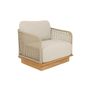 Lawn sofas - Acri teak Sofa 1seat - JATI KEBON