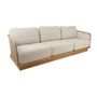 Lawn sofas   - Acri teak Sofa 3seat - JATI KEBON