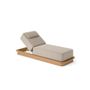 Lawn sofas - Acri teak Sunlounger - JATI KEBON