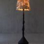 Floor lamps - Stozhar – Sculptural Floor Lamp with Raffia Shade & Biocomposite Base - PLETOSTUDIO