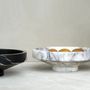 Platter and bowls - WHITE LILAC MARBLE NARROW BOWL - KIWANO CONCEPT