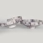 Platter and bowls - WHITE LILAC MARBLE NARROW BOWL - KIWANO CONCEPT