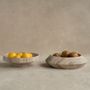 Platter and bowls - SILVER TRAVERTINE NARROW BOWL - KIWANO CONCEPT