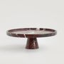 Platter and bowls - ROSSO LEVANTO CAKE STAND - KIWANO CONCEPT