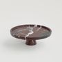 Platter and bowls - ROSSO LEVANTO CAKE STAND - KIWANO CONCEPT