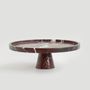 Platter and bowls - ROSSO LEVANTO CAKE STAND - KIWANO CONCEPT