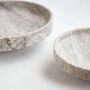 Platter and bowls - SILVER TRAVERTINE NARROW BOWL XL - KIWANO CONCEPT