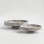 Platter and bowls - SILVER TRAVERTINE NARROW BOWL XL - KIWANO CONCEPT
