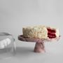 Platter and bowls - PINK MARBLE CAKE STAND - KIWANO CONCEPT