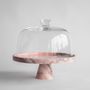 Platter and bowls - PINK MARBLE CAKE STAND - KIWANO CONCEPT