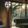 Lampadaires - Lampadaire sculptural Buton — Base en biocomposite et abat-jour en lin - PLETOSTUDIO