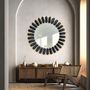 Miroirs - Miroir en velours SUNNY — Cadre sculptural avec cordon en velours fait - PLETOSTUDIO