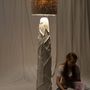 Lampadaires - Lampadaire Sea Star — Base sculpturale en biocomposite avec franges en - PLETOSTUDIO