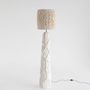 Lampadaires - Lampadaire Sea Star — Base sculpturale en biocomposite avec franges en - PLETOSTUDIO