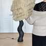 Lampadaires - Lampadaire sculptural Shadow Wool — Japandi & Wabi-Sabi Design - PLETOSTUDIO