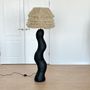 Lampadaires - Lampadaire sculptural Shadow Wool — Japandi & Wabi-Sabi Design - PLETOSTUDIO