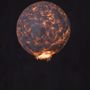 Plafonniers - Grande lampe suspendue Svitylo — Forme de lune sculpturale en fibre de - PLETOSTUDIO
