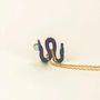 Bijoux - Pendentif Serpent en corne noire et nacre - L INDOCHINEUR X RIVÊT