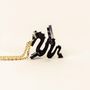 Bijoux - Pendentif Dragon en corne noire et nacre - L INDOCHINEUR X RIVÊT