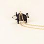 Jewelry - Pig charm for necklace in black horn and mother-of-pearl - L INDOCHINEUR X RIVÊT